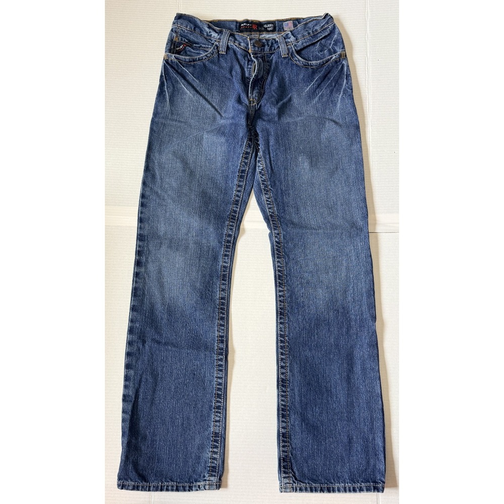 ARIAT M4 FR - Men's Relaxed Bootcut Flame Resistant Denim Jeans - Size 33x36 - Picture 3 of 10